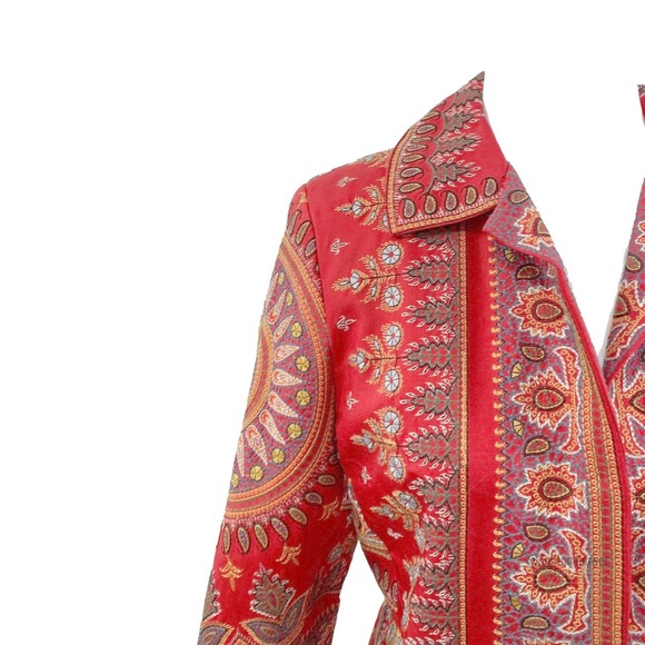 Biya for Johnny Was Asian Paisley Embroider Blazer - Picture 9 of 11